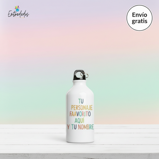 Bidón personalizado con nombre y personaje favorito-400/500/800