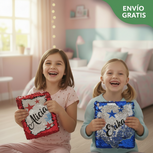 Bloc de Notas Interactivo con Lentejuelas – Personalizable