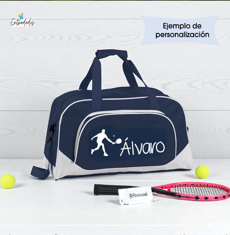 Bolsa de deporte personalizada con nombre o logo impreso