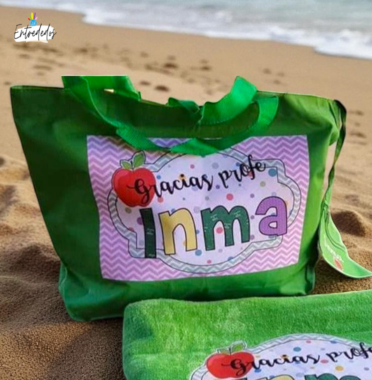 regalos personalizados – bolsa de playa personalizada Entrededos