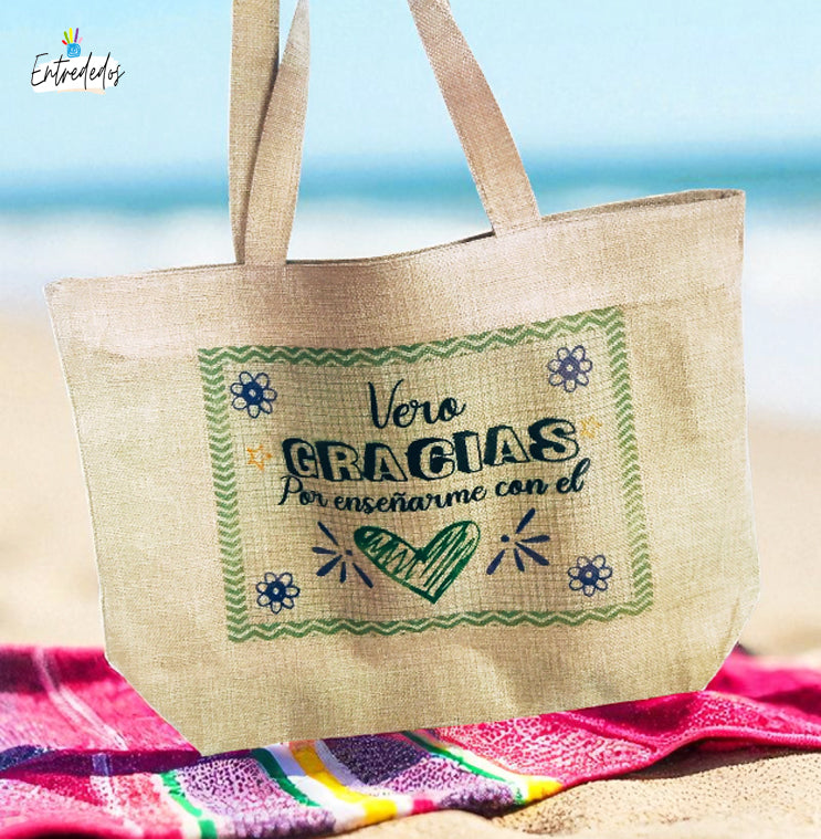 regalos personalizados – bolsa de playa personalizada Entrededos