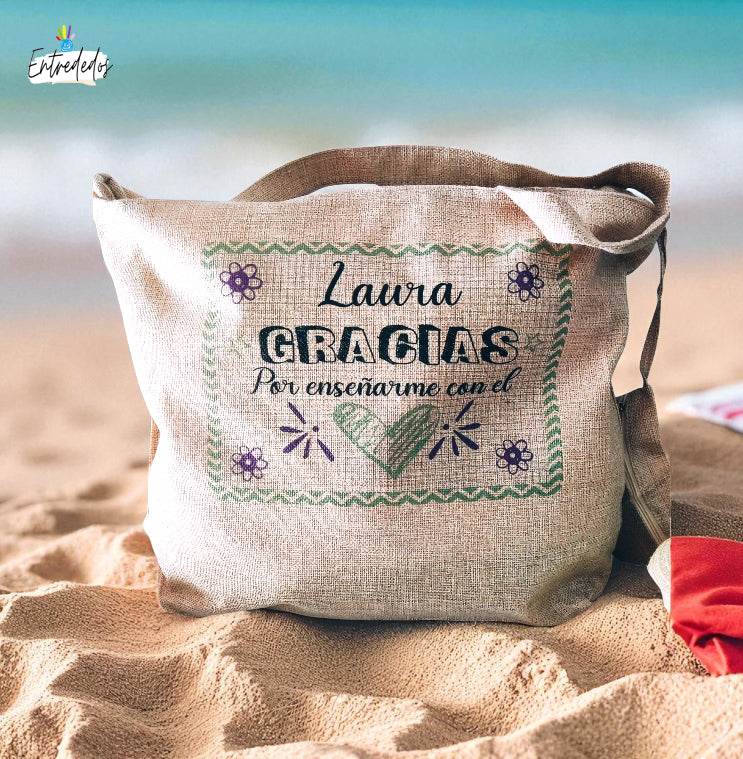 regalos personalizados – bolsa de playa personalizada Entrededos