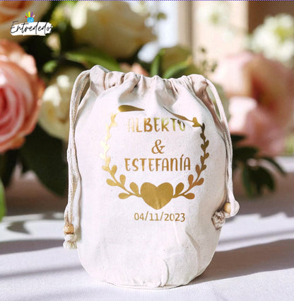 Bolsa limosnera para comunión y boda con diseño clásico y delicado