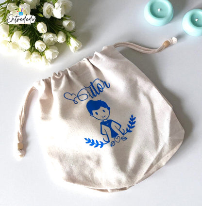 Bolsa limosnera para comunión y boda con diseño clásico y delicado