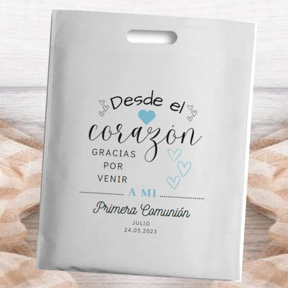 Bolsa de regalo personalizada con diseño impreso para eventos