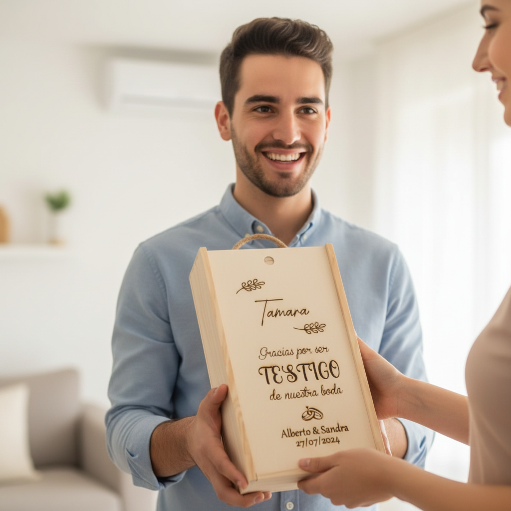 Caja de Vino Personalizada: Recuerdo Perfecto de Bodas