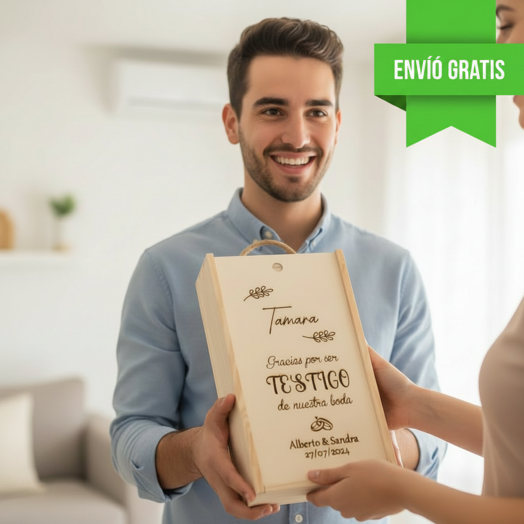 Caja de Vino Personalizada: Recuerdo Perfecto de Bodas