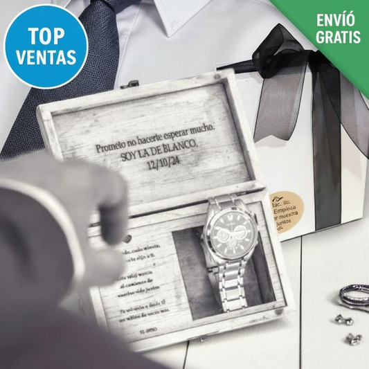 La caja ideal para el reloj del novio: estilo y elegancia