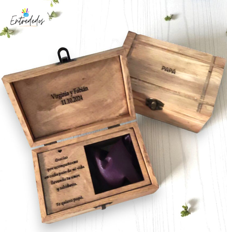 regalos personalizados para hombres – caja de reloj personalizada Entrededos