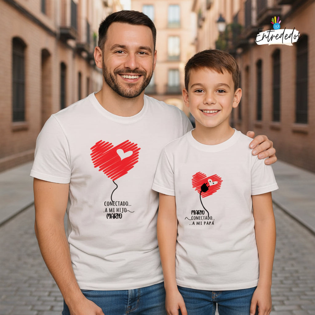 Camisetas a juego padre e hijo personalizadas