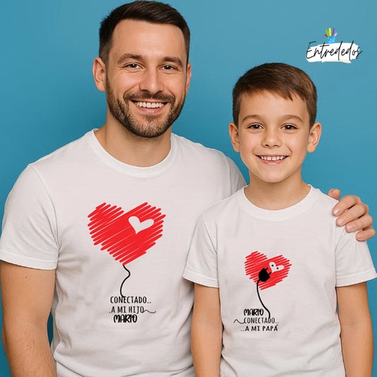 Camisetas a juego padre e hijo personalizadas