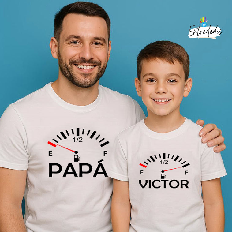 Camisetas a juego padre e hijo personalizadas