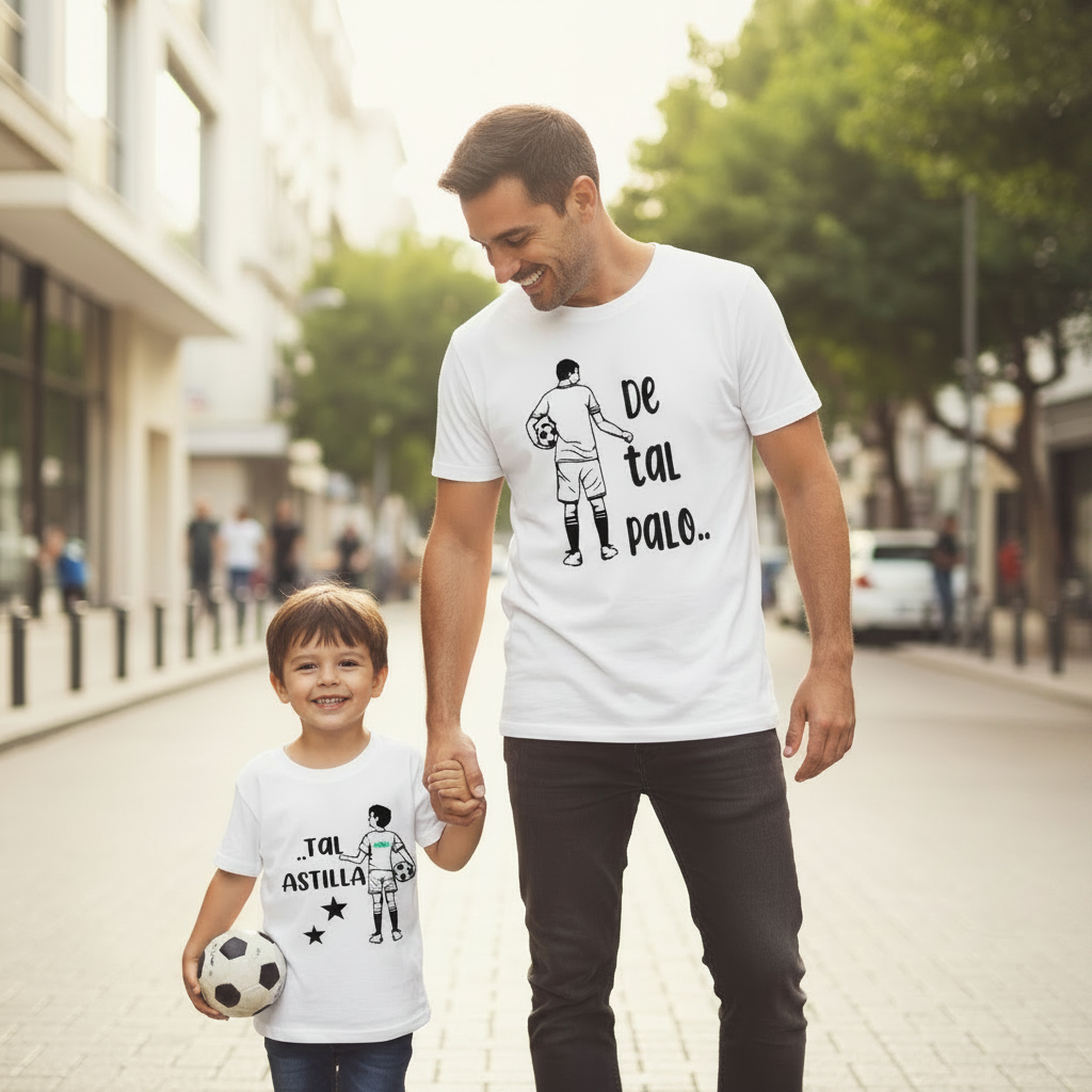 Camiseta Padre e Hijo Personalizada –Fútbol