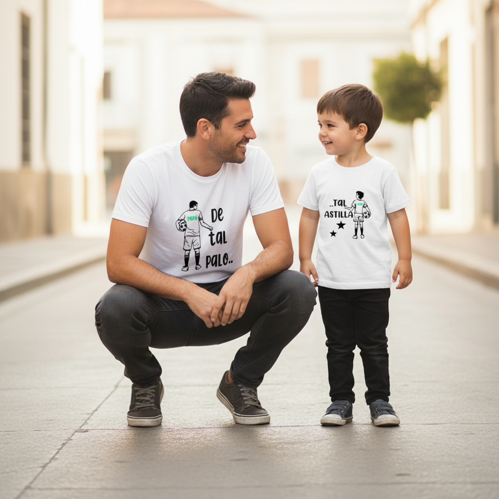 Camiseta Padre e Hijo Personalizada –Fútbol