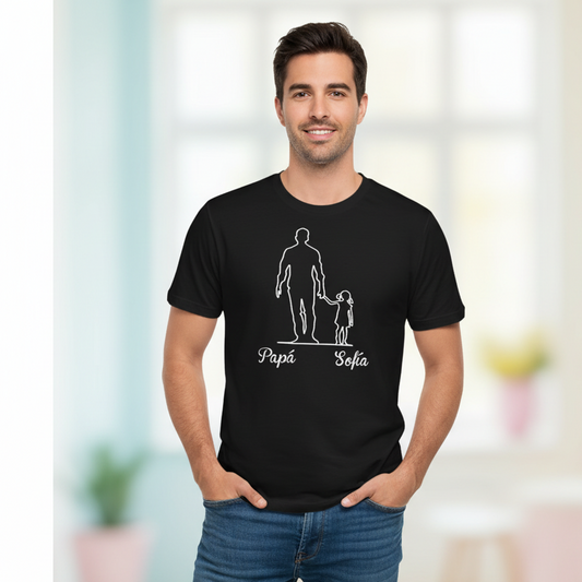 Camiseta papá silueta papá e hij@