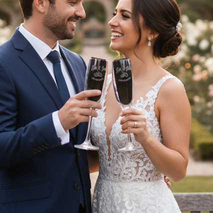Copa de Cava Única: Grabado Láser Personalizado