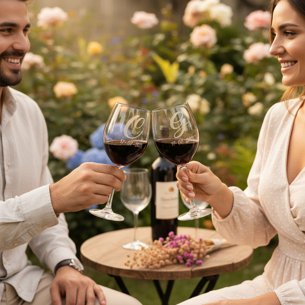 Copa de vino grabada: un regalo inolvidable
