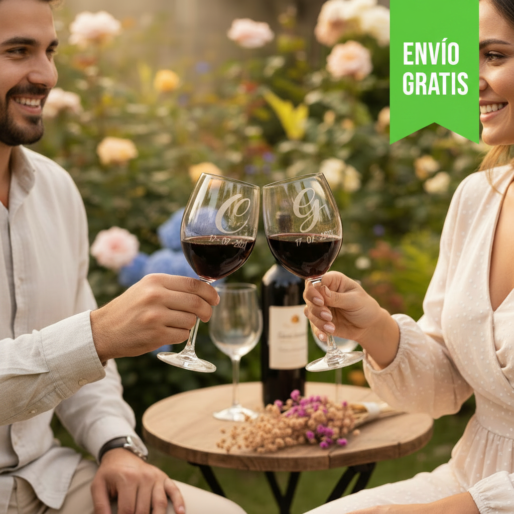 Copa de vino grabada: un regalo inolvidable