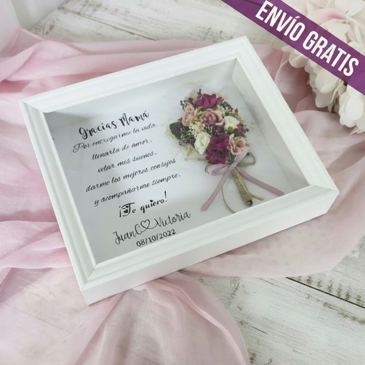 Cuadro y Lámina con RAMILLETE DE FLORES