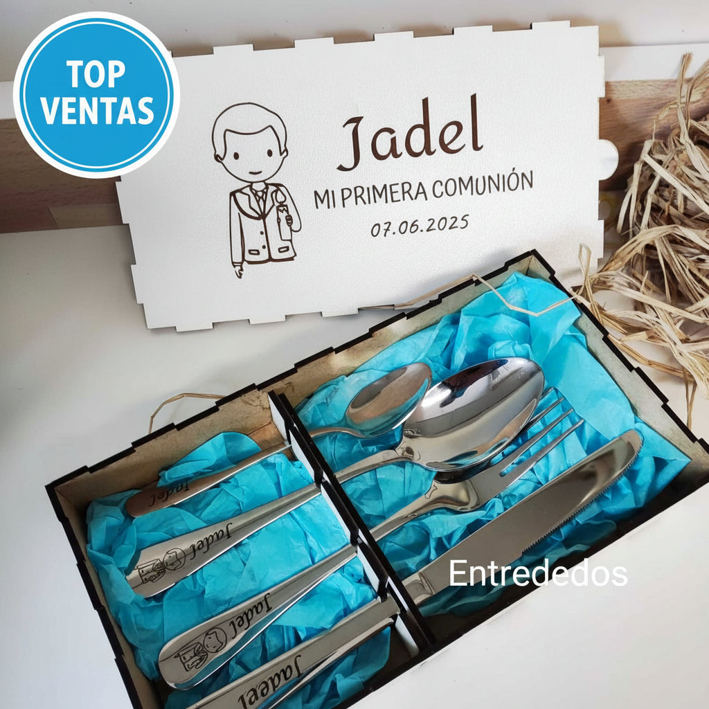 cubiertos personalizados – regalo original Entrededos