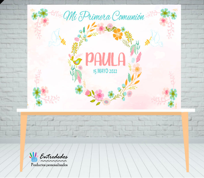 regalos personalizados – fondo de mesa dulce Entrededos