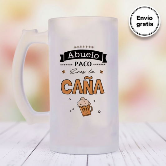 Jarra de Cerveza “Eres la caña – Personalizable