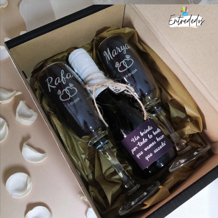 caja de regalo personalizada – regalo original Entrededos