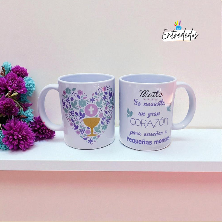 taza personalizada con nombre – regalo original Entrededos