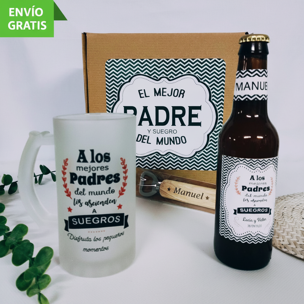 Descubre el kit de cerveza "SUEGROS" para tus reuniones
