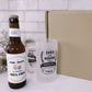 kit de cerveza personalizado para hermano brindemos hermano