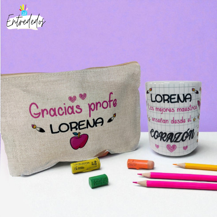 taza personalizada con nombre – regalo original Entrededos