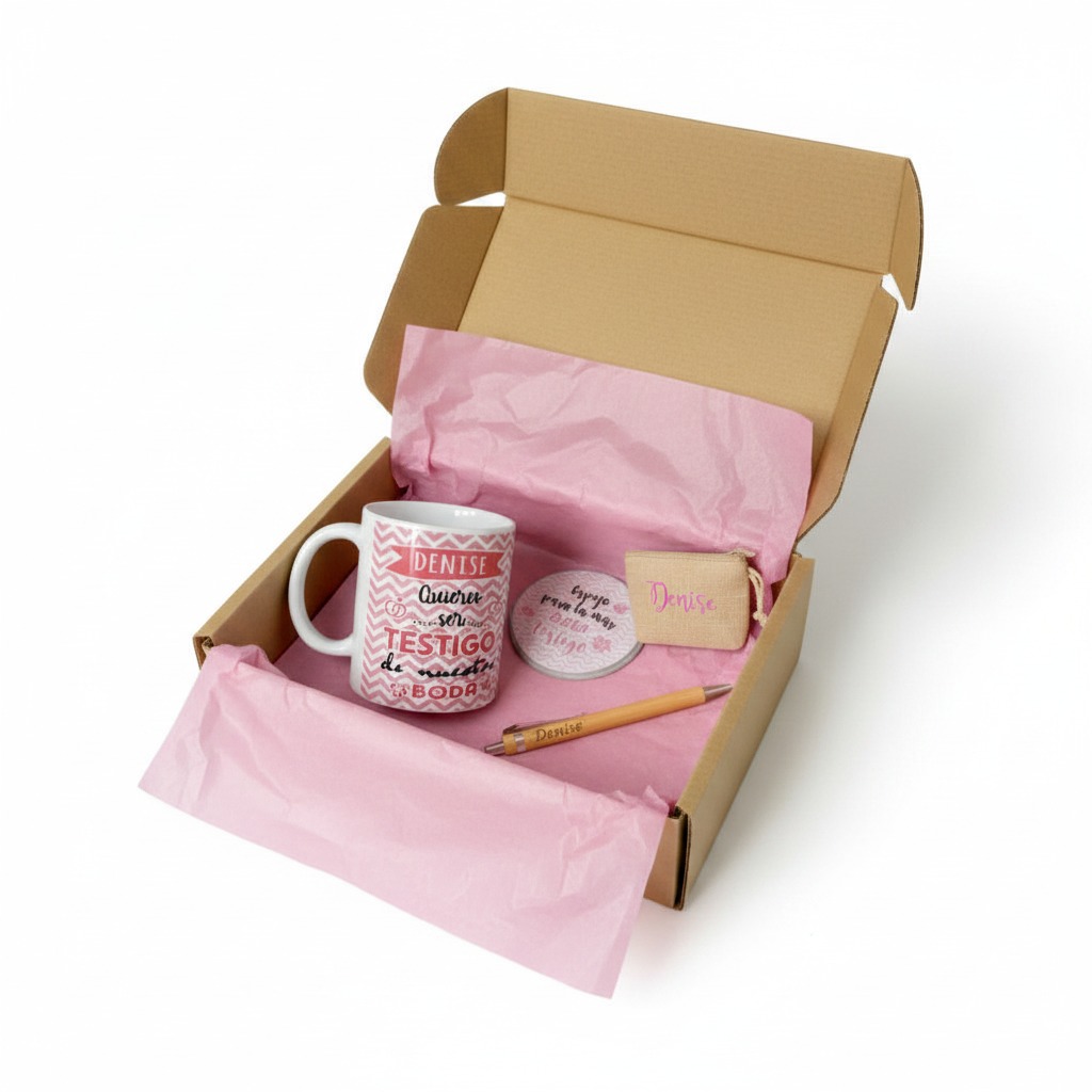 Set Regalo Personalizado para Testigo Mujer