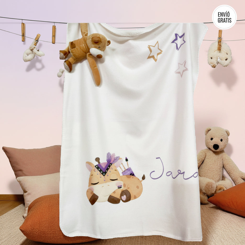 regalos personalizados para bebés – manta personalizada Entrededos