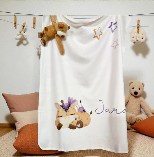 regalos personalizados para bebés – manta personalizada Entrededos