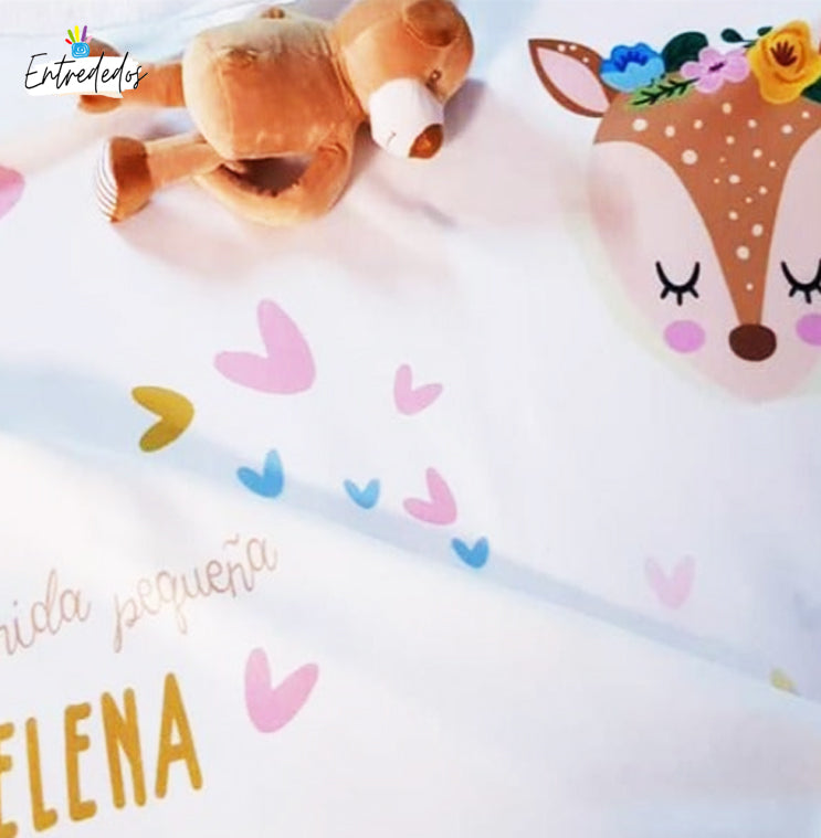 regalos personalizados para bebés – manta personalizada Entrededos