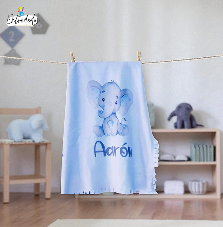 regalos personalizados para bebés – manta personalizada Entrededos