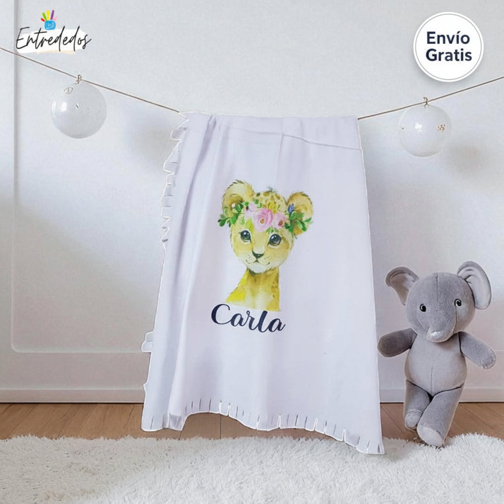 regalos personalizados para bebés – manta personalizada Entrededos