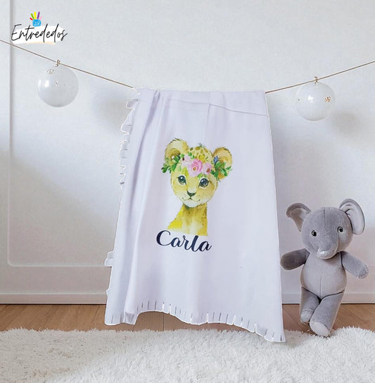 regalos personalizados para bebés – manta personalizada Entrededos