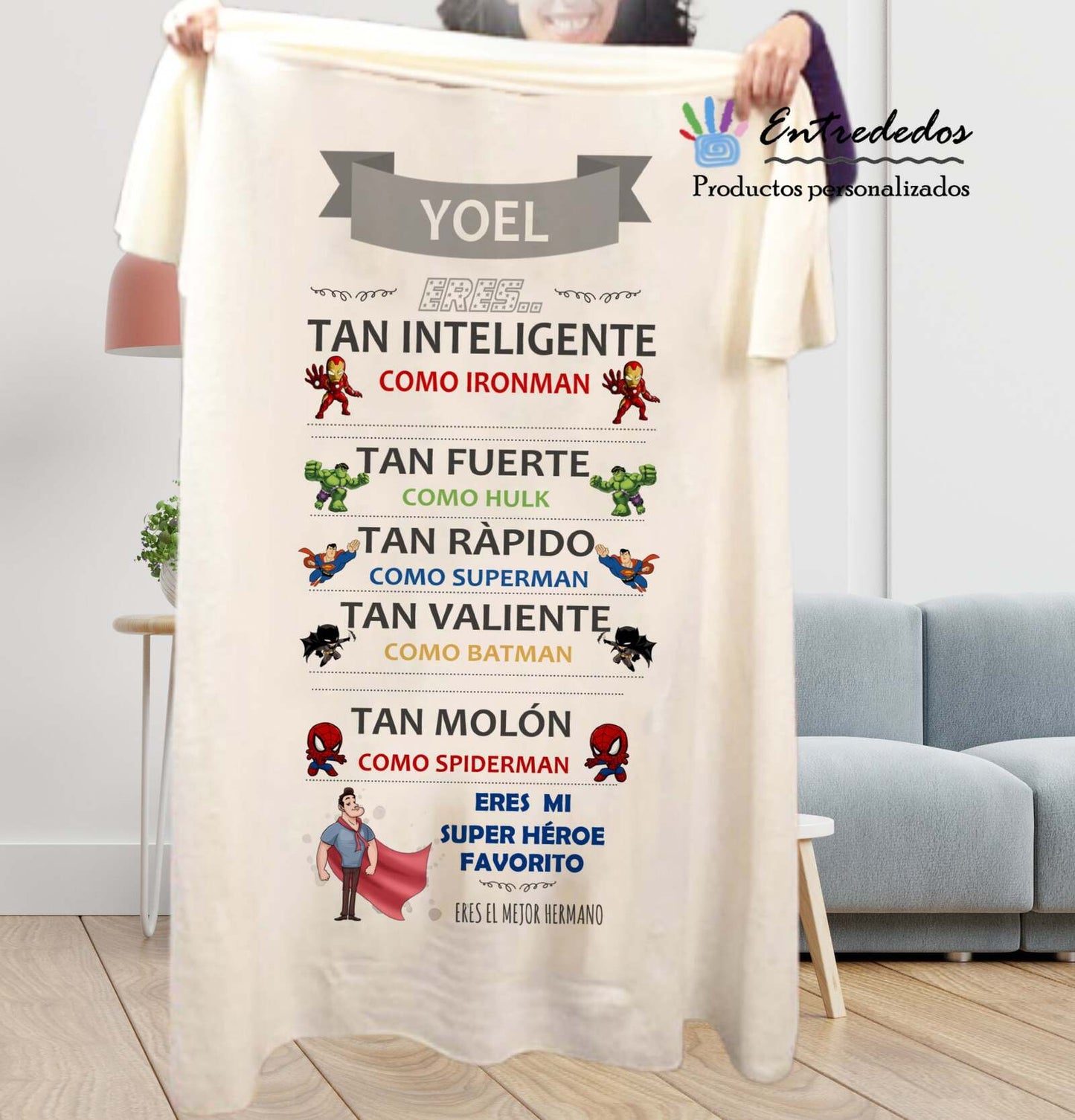 regalos personalizados – manta personalizada Entrededos