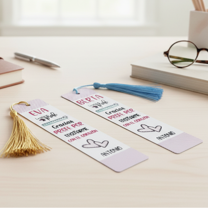 Marcapáginas para Profesores con Frases – Personalizado