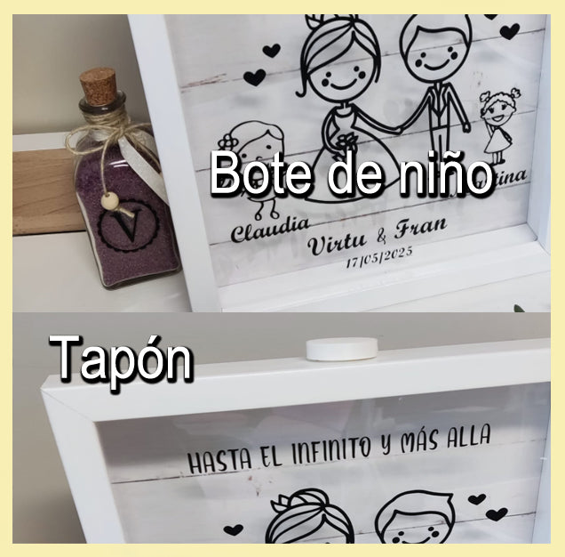 Ritual de arena personalizado boda