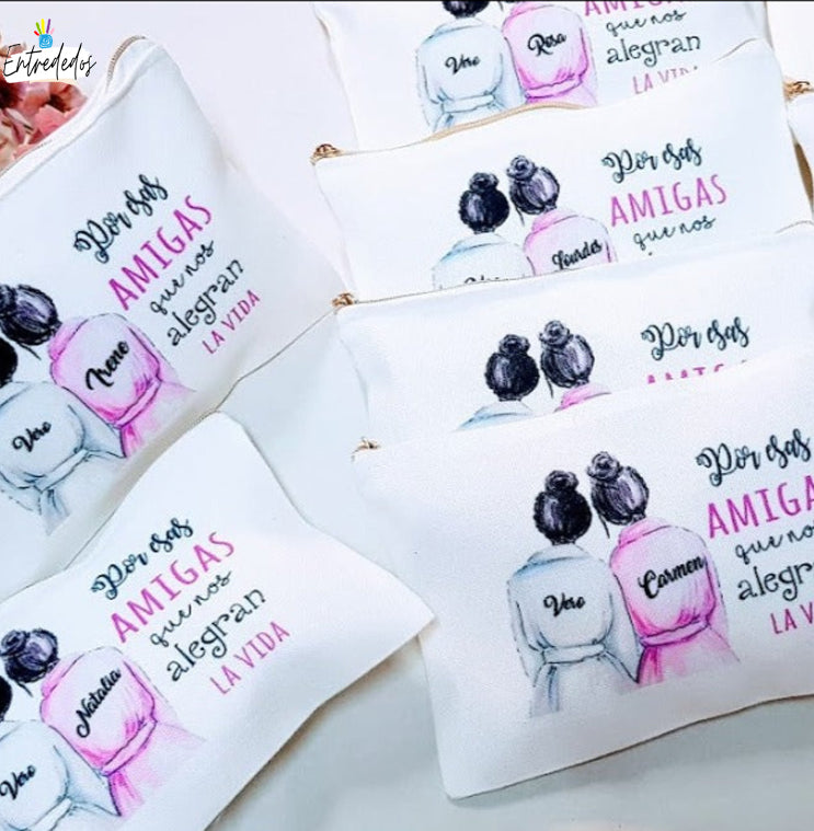 Neceser personalizado para mujer con nombre impreso
