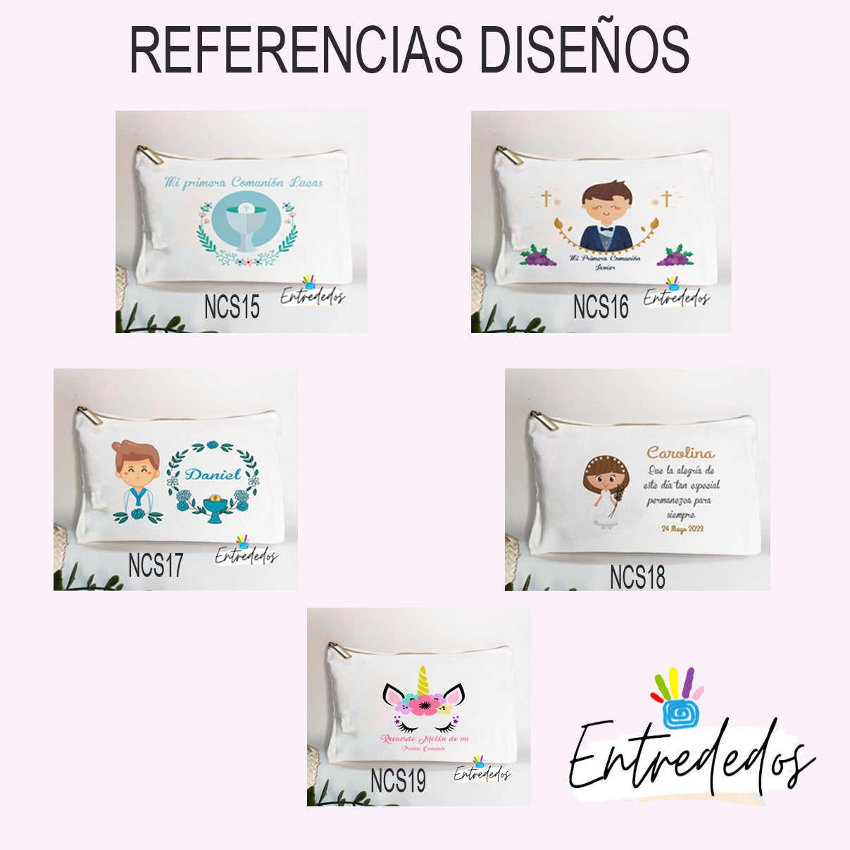 Neceser personalizado para mujer con nombre impreso
