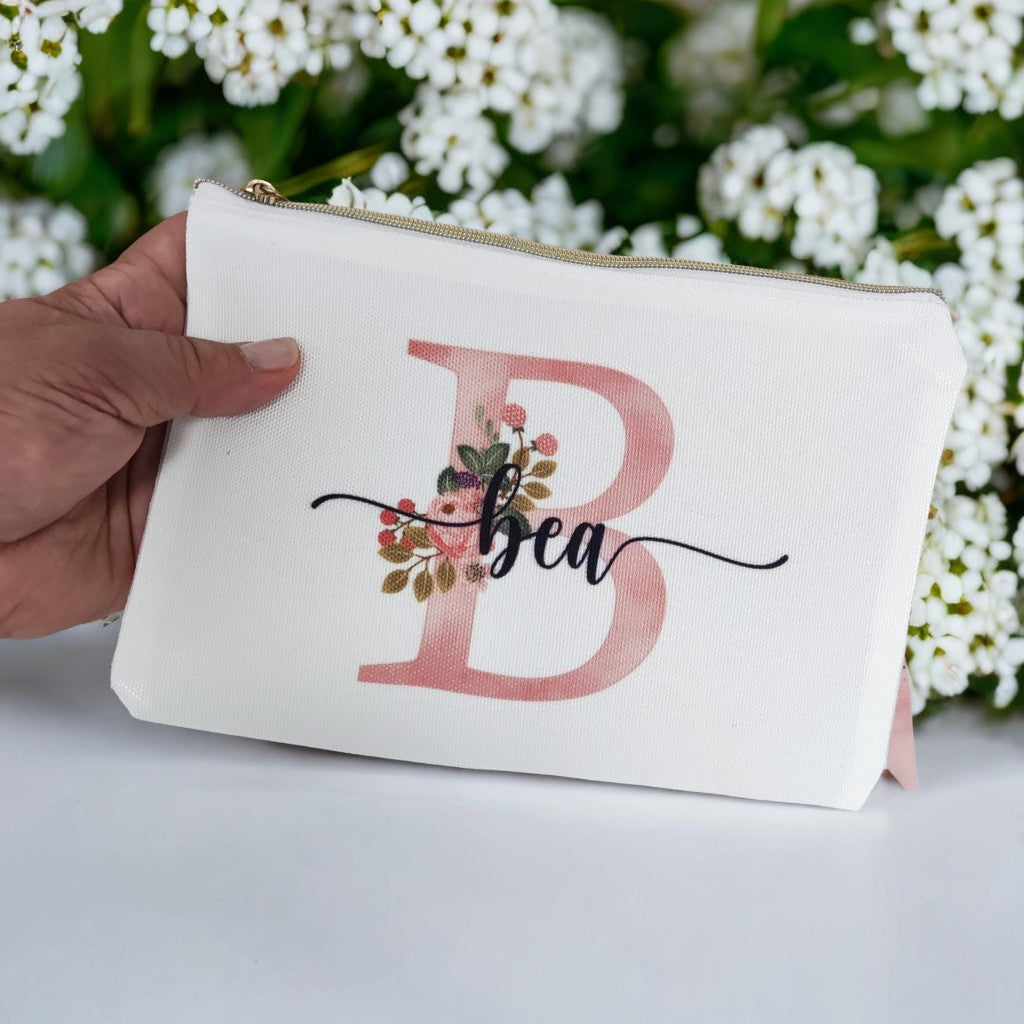 Neceser personalizado para mujer con nombre impreso