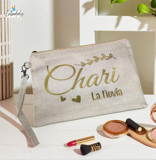 Neceser personalizado para mujer con nombre impreso