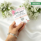Pulsera con cinta elástica de terciopelo personalizada