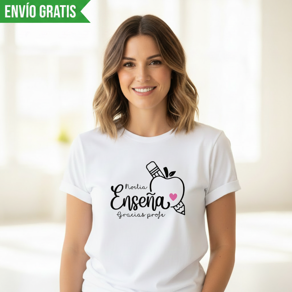 Camiseta profesora personalizada