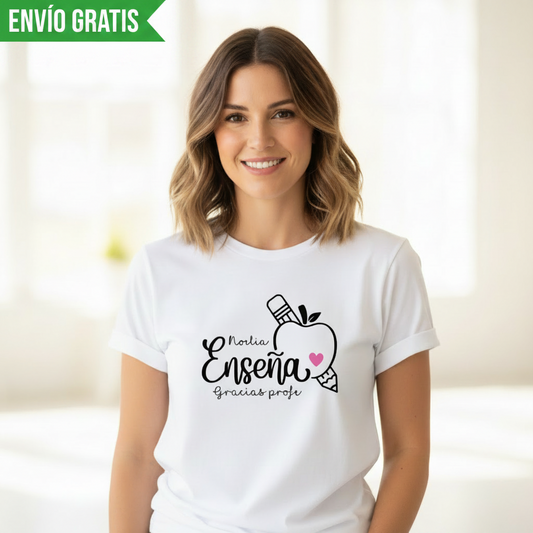 Camiseta profesora personalizada
