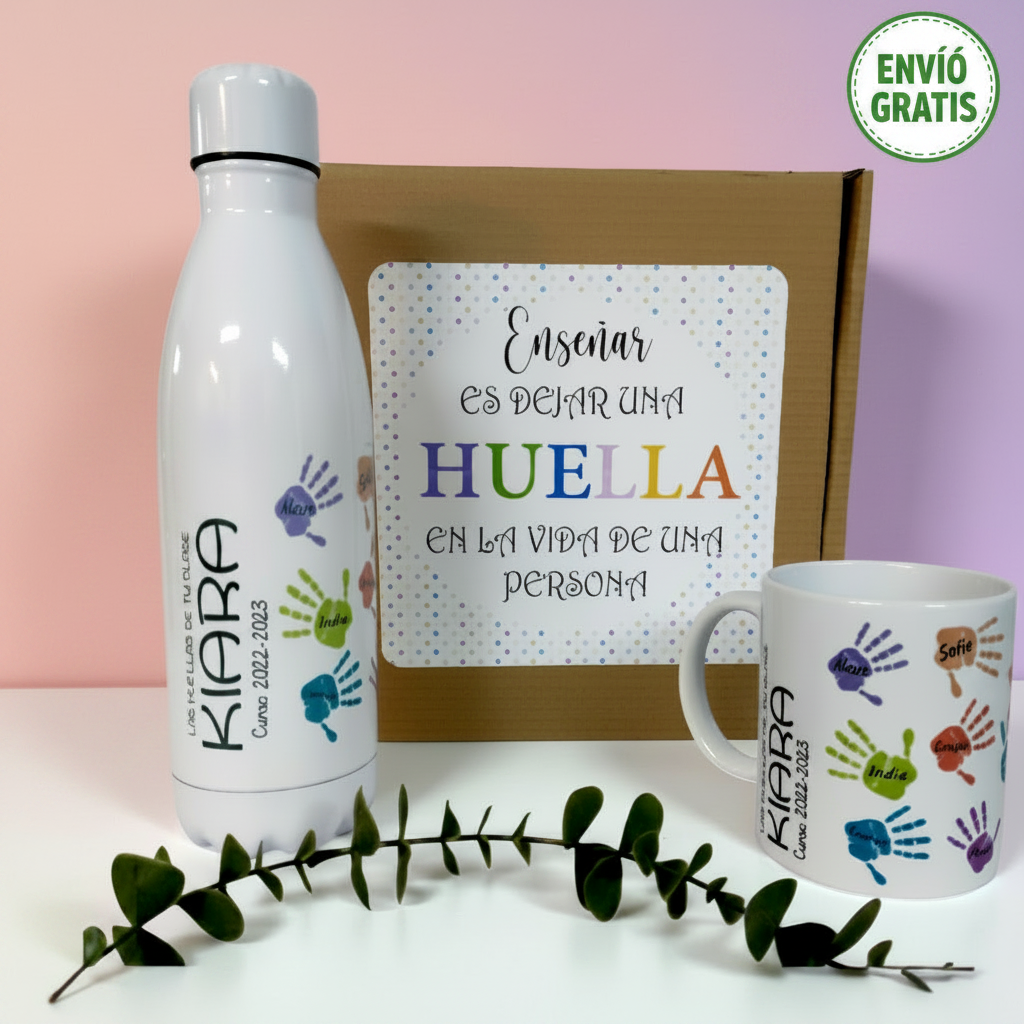 Regalo para Profesores Personalizado: Las Huellas de Tu Clase