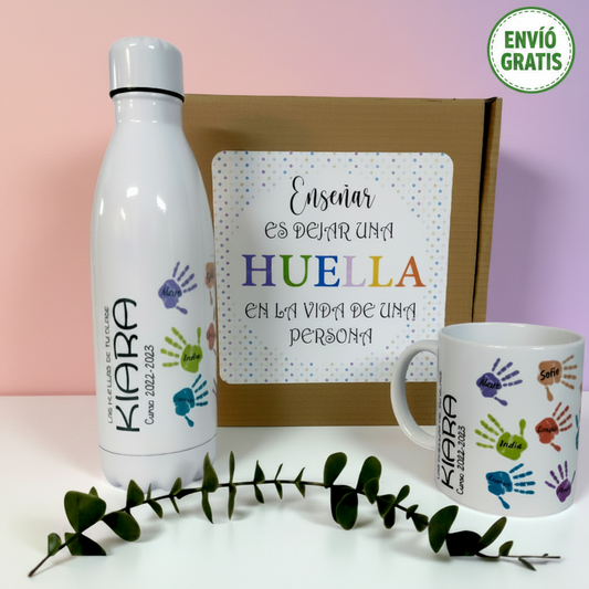 Regalo para Profesores Personalizado: Las Huellas de Tu Clase